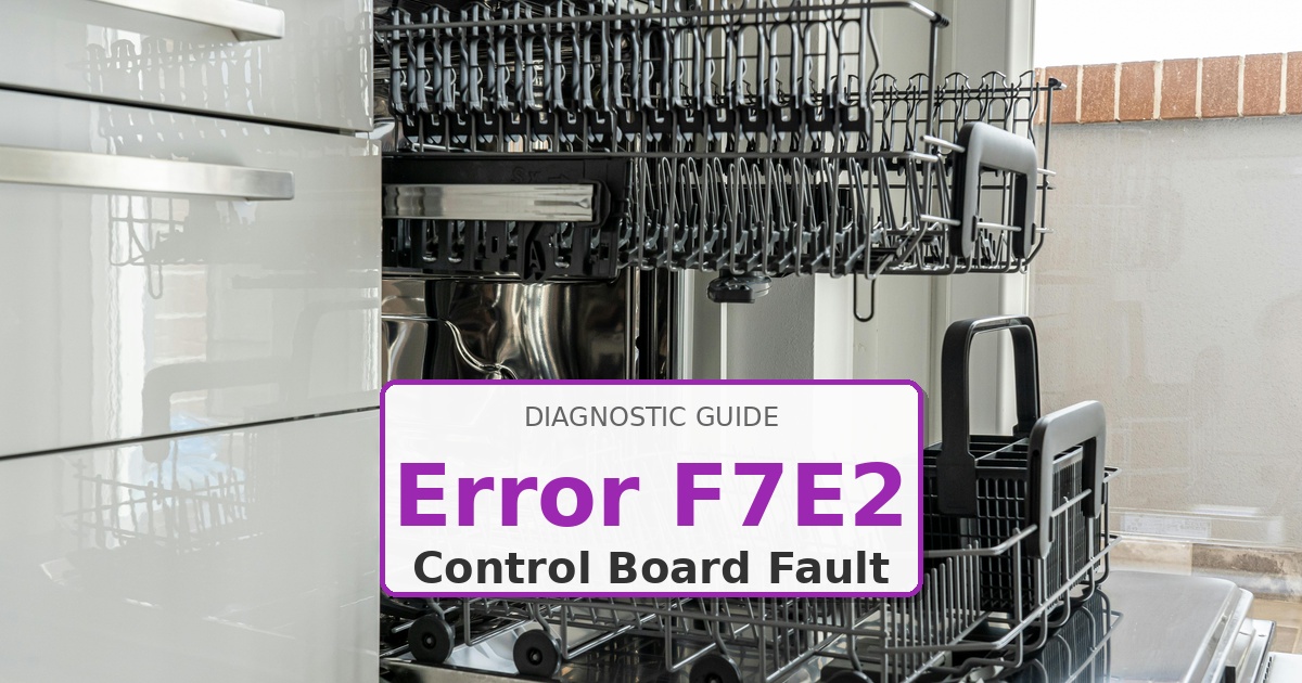 How to Fix Kenmore Dishwasher Error F7E2