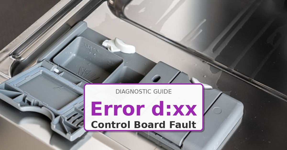How to Fix LG Dishwasher Error d:xx