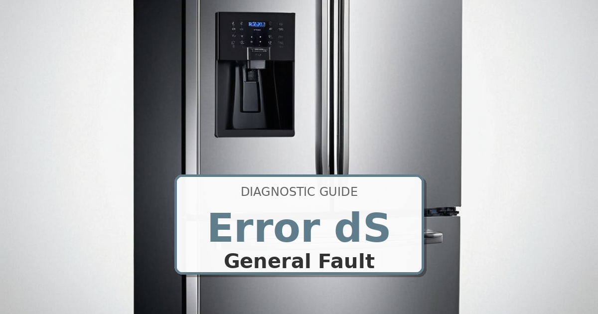 How to Fix LG Refrigerator Error dS
