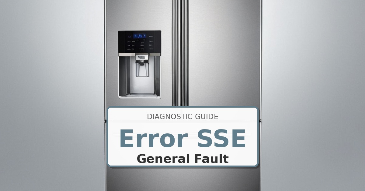 How to Fix LG Refrigerator Error SSE
