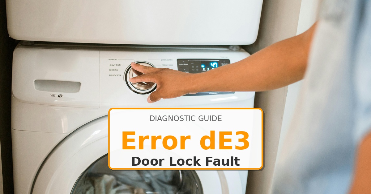 How to Fix LG Washer Error dE3