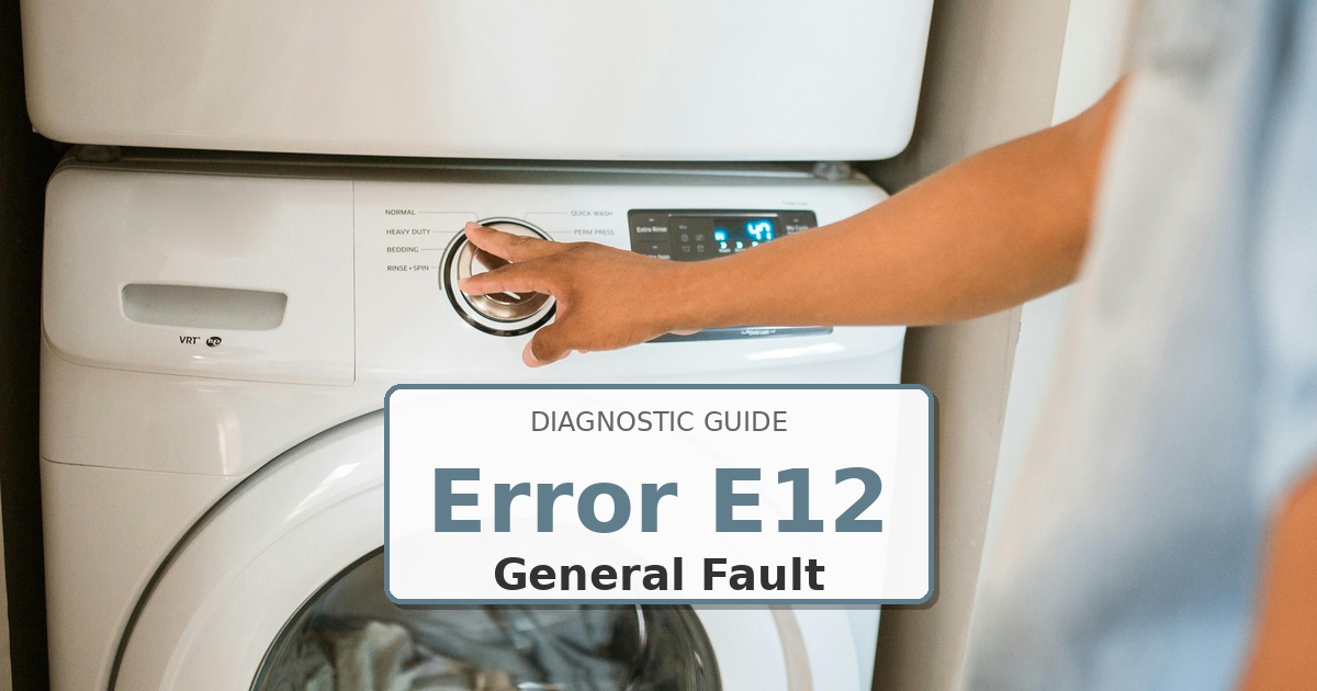 How to Fix LG Washer Error E12