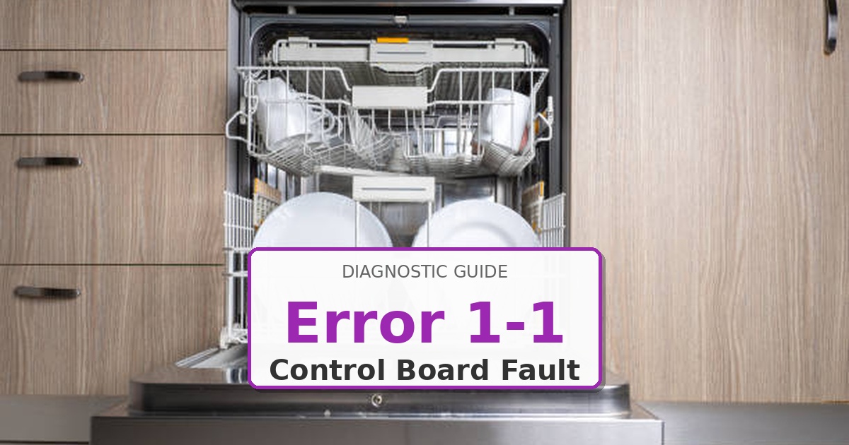 How to Fix Maytag Dishwasher Error 1-1