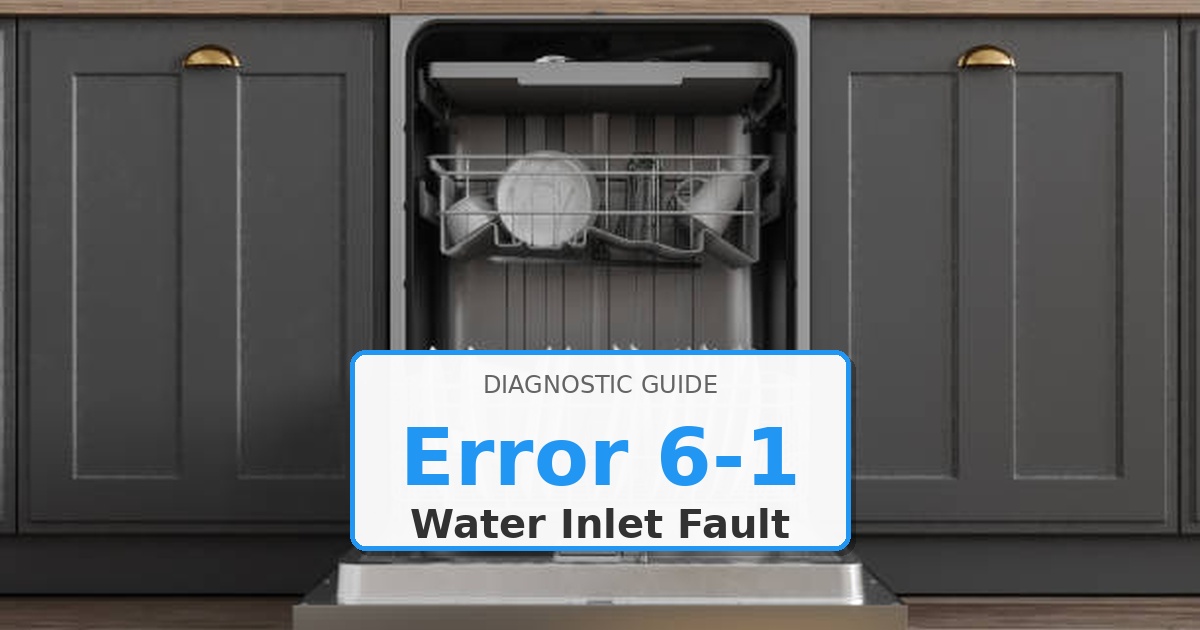 How to Fix Maytag Dishwasher Error 6-1