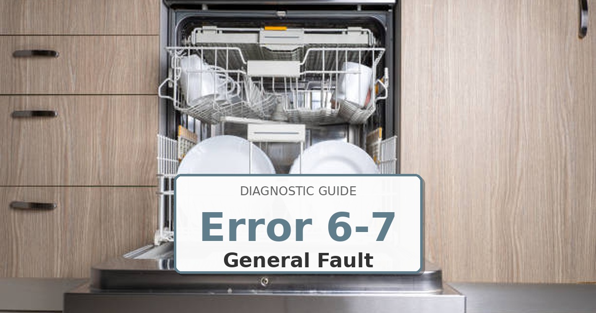 How to Fix Maytag Dishwasher Error 6-7