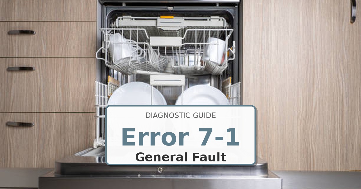 How to Fix Maytag Dishwasher Error 7-1