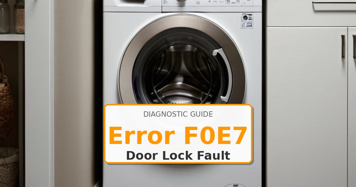 How to Fix Maytag Washer Error F0E7