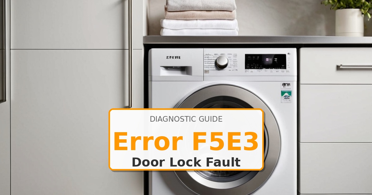How to Fix Maytag Washer Error F5E3