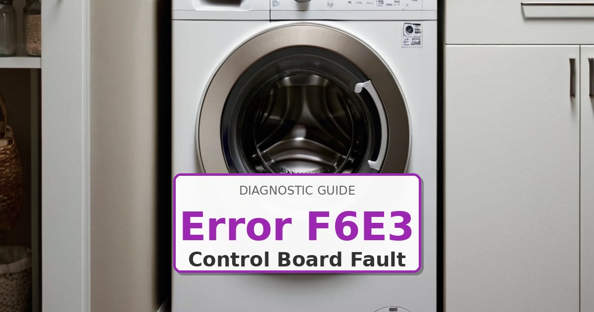 How to Fix Maytag Washer Error F6E3