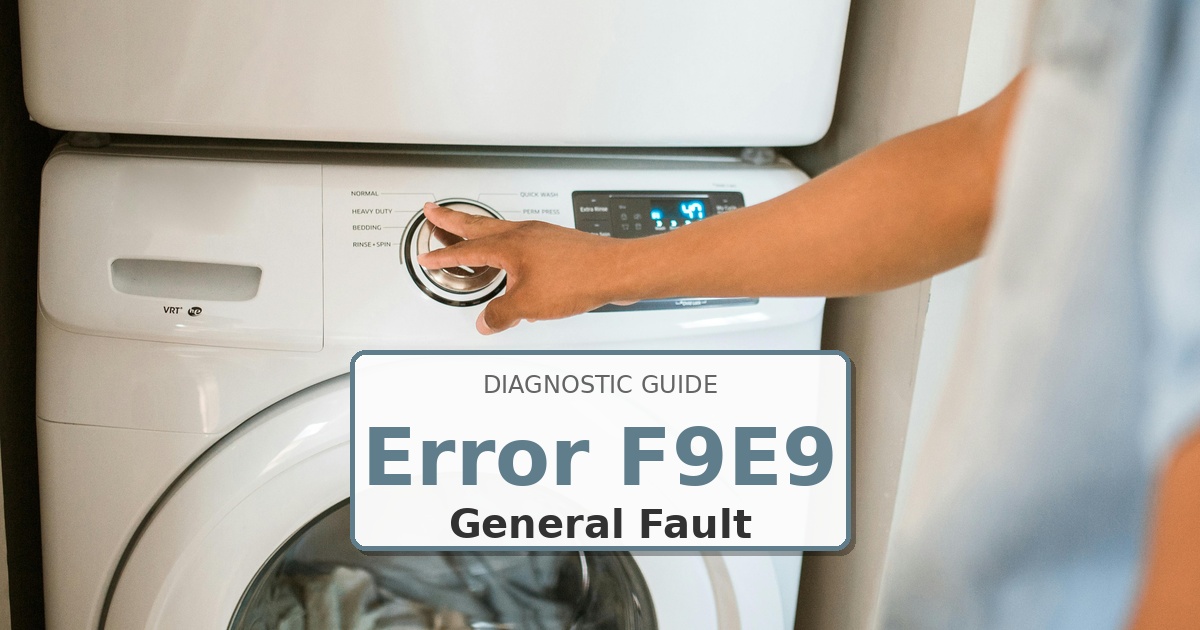 How to Fix Maytag Washer Error F9E9
