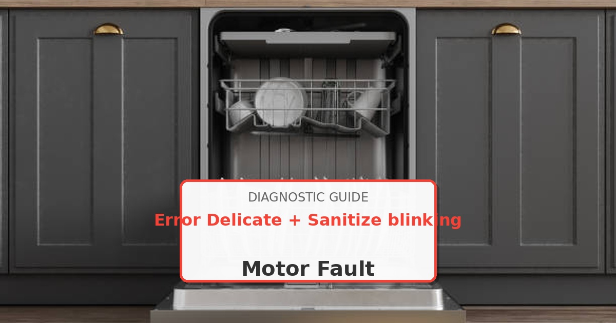 How to Fix Samsung Dishwasher Error Delicate + Sanitize blinking