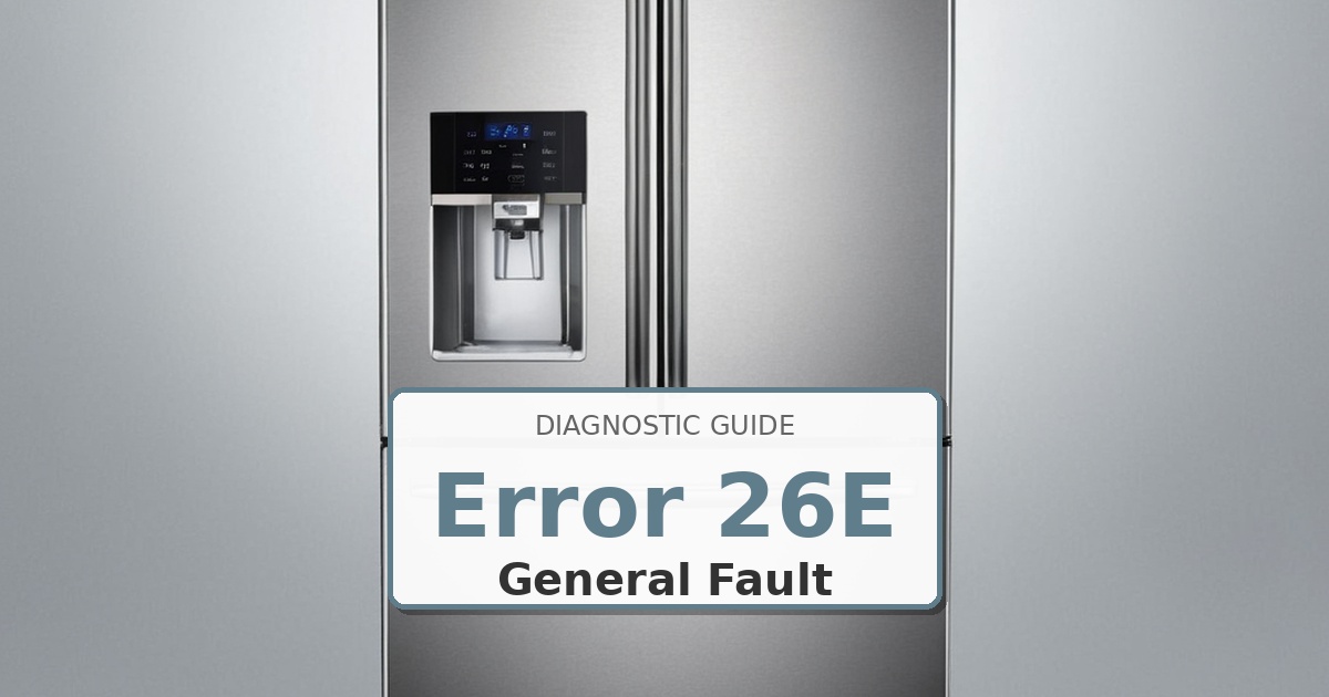 How to Fix Samsung Refrigerator Error 26E