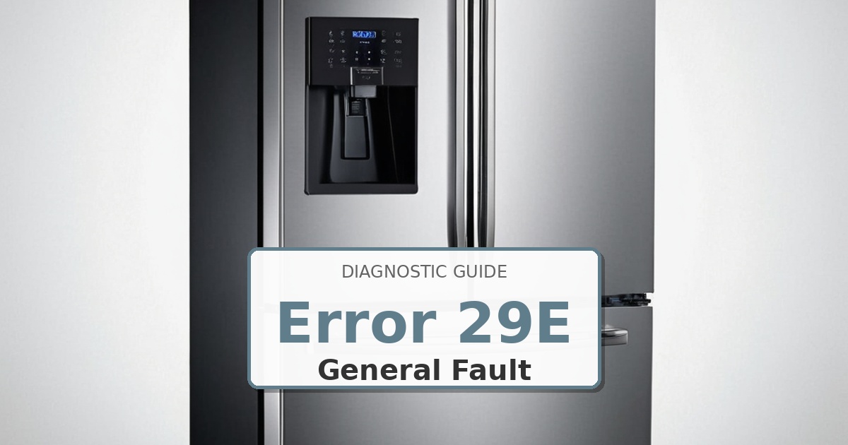 How to Fix Samsung Refrigerator Error 29E
