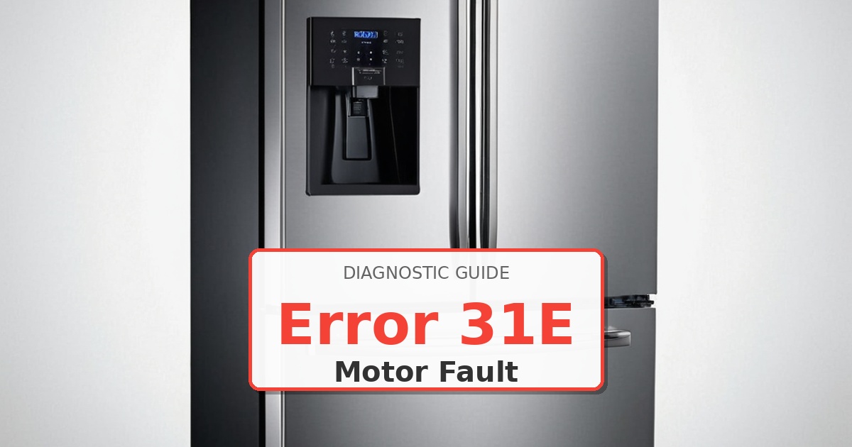 How to Fix Samsung Refrigerator Error 31E