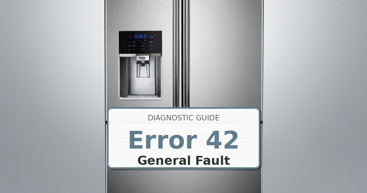How to Fix Samsung Refrigerator Error 42
