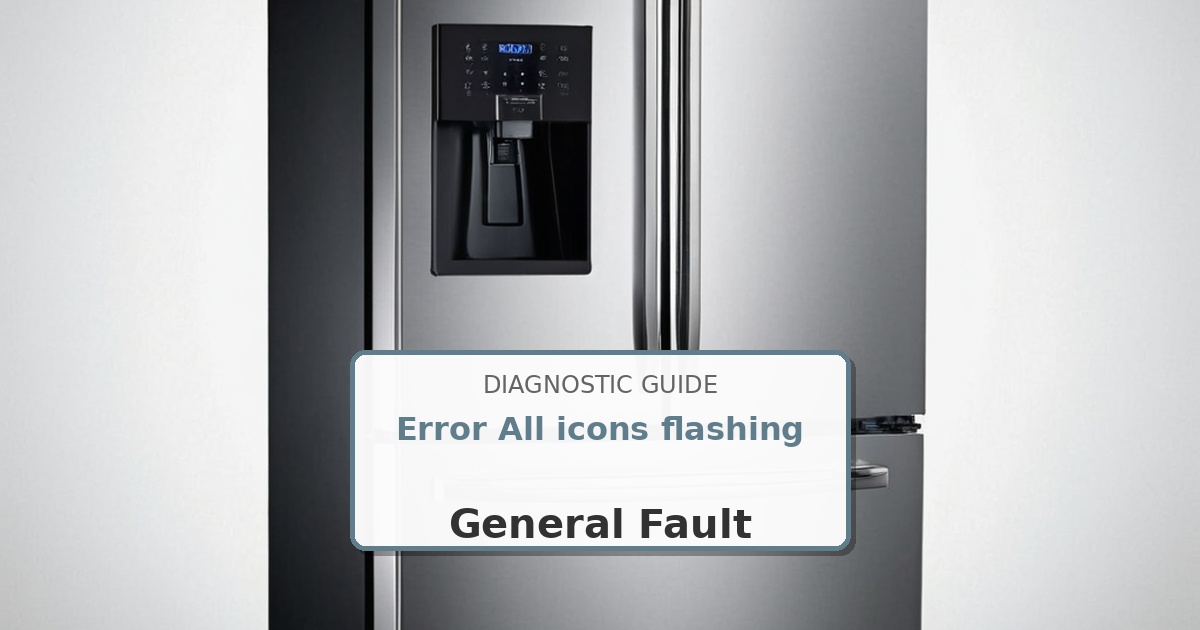 How to Fix Samsung Refrigerator Error All icons flashing
