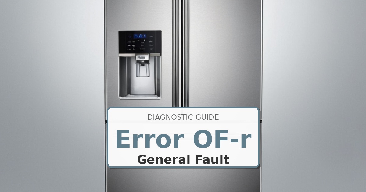How to Fix Samsung Refrigerator Error OF-r