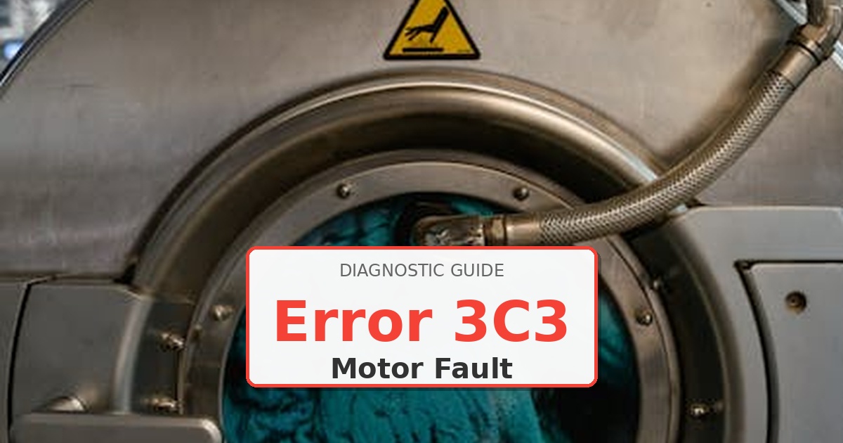 How to Fix Samsung Washer Error 3C3