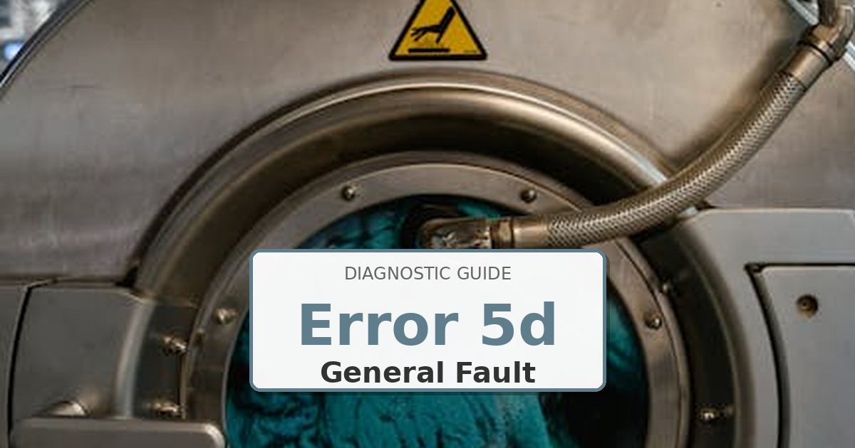How to Fix Samsung Washer Error 5d