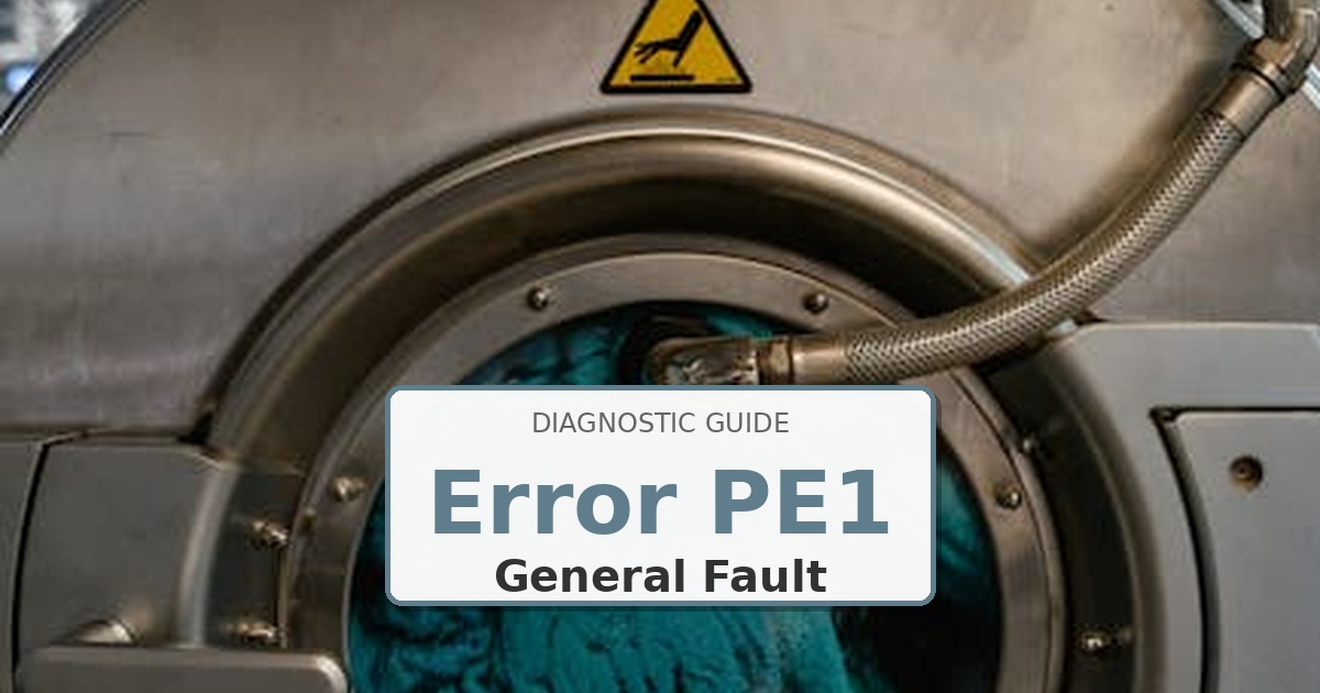 How to Fix Samsung Washer Error PE1
