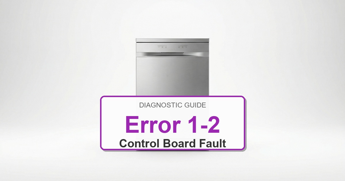 How to Fix Amana Dishwasher Error 1-2