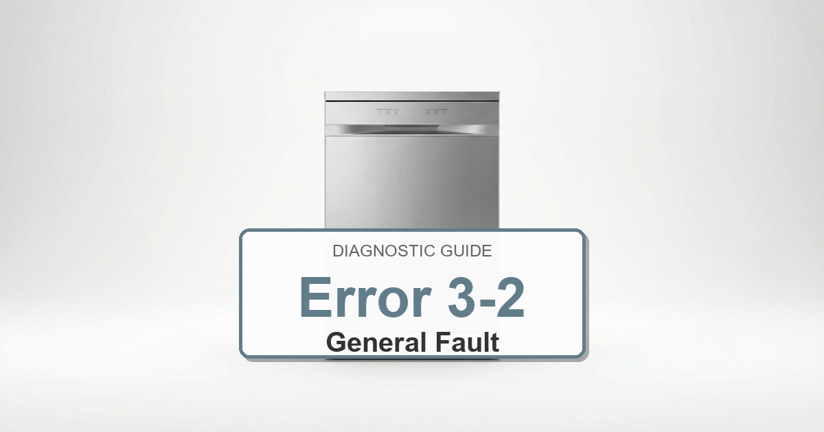 How to Fix Amana Dishwasher Error 3-2