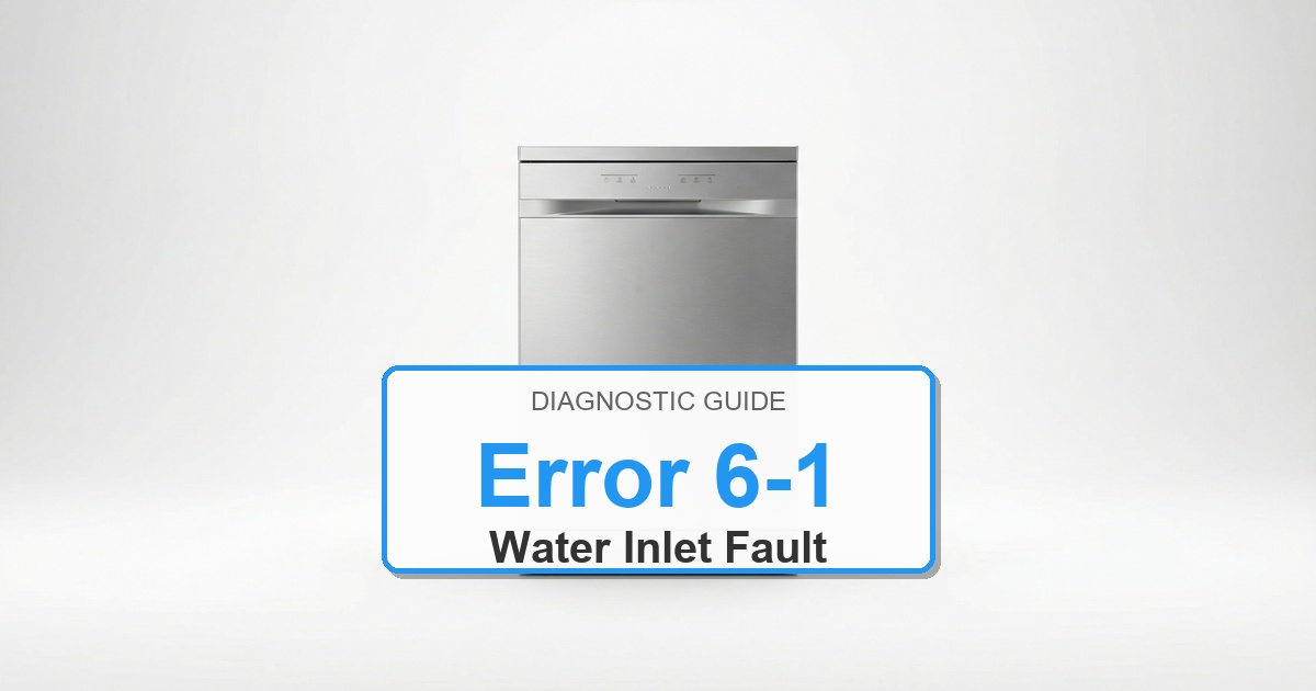 How to Fix Amana Dishwasher Error 6-1