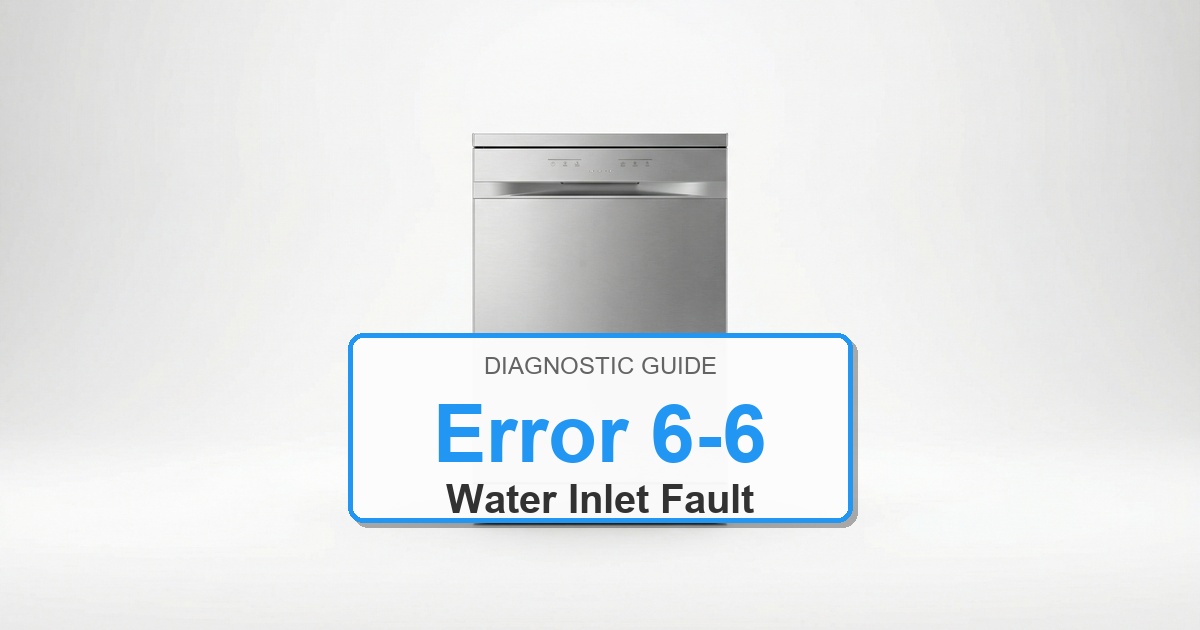How to Fix Amana Dishwasher Error 6-6