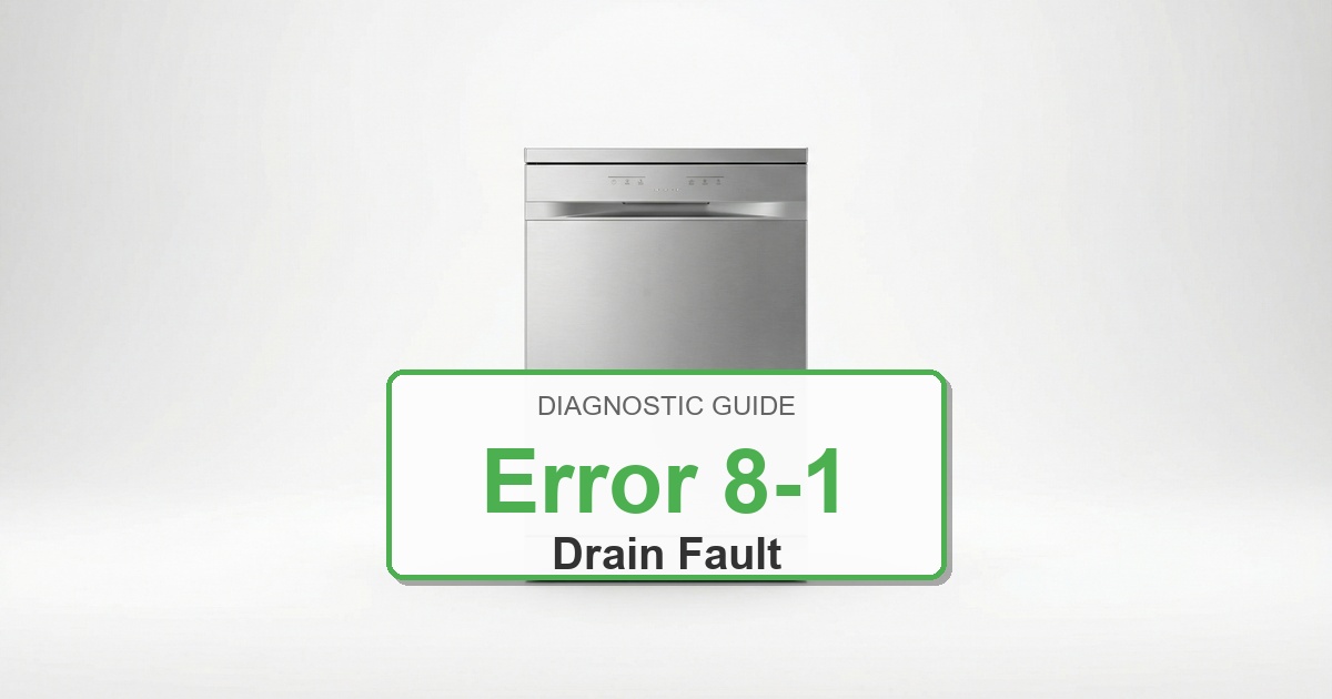 How to Fix Amana Dishwasher Error 8-1
