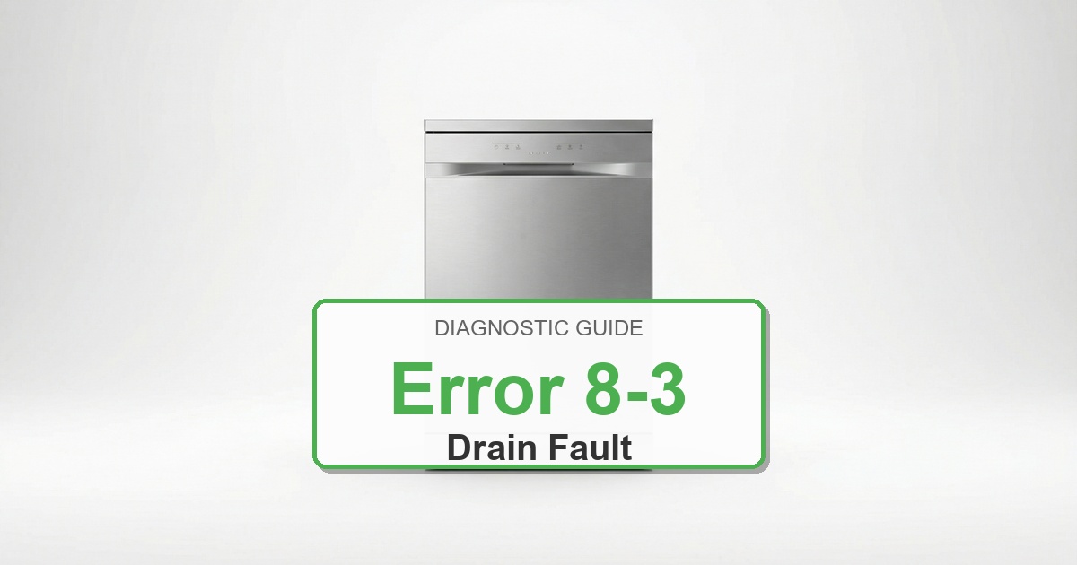 How to Fix Amana Dishwasher Error 8-3