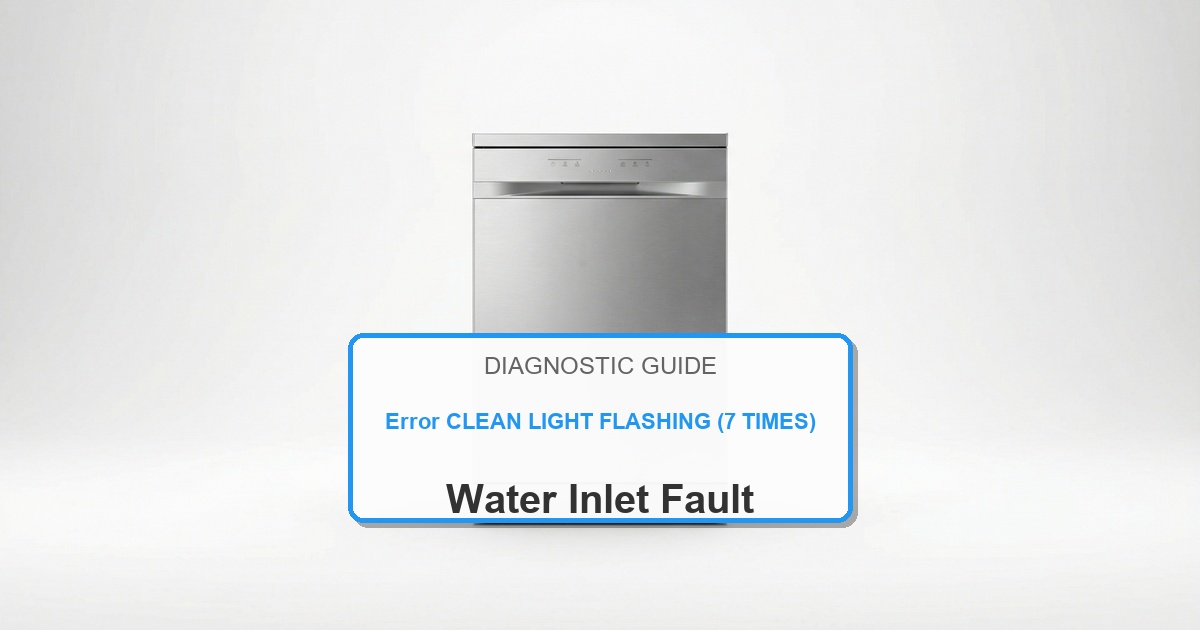 How to Fix Amana Dishwasher Error CLEAN LIGHT FLASHING (7 TIMES)