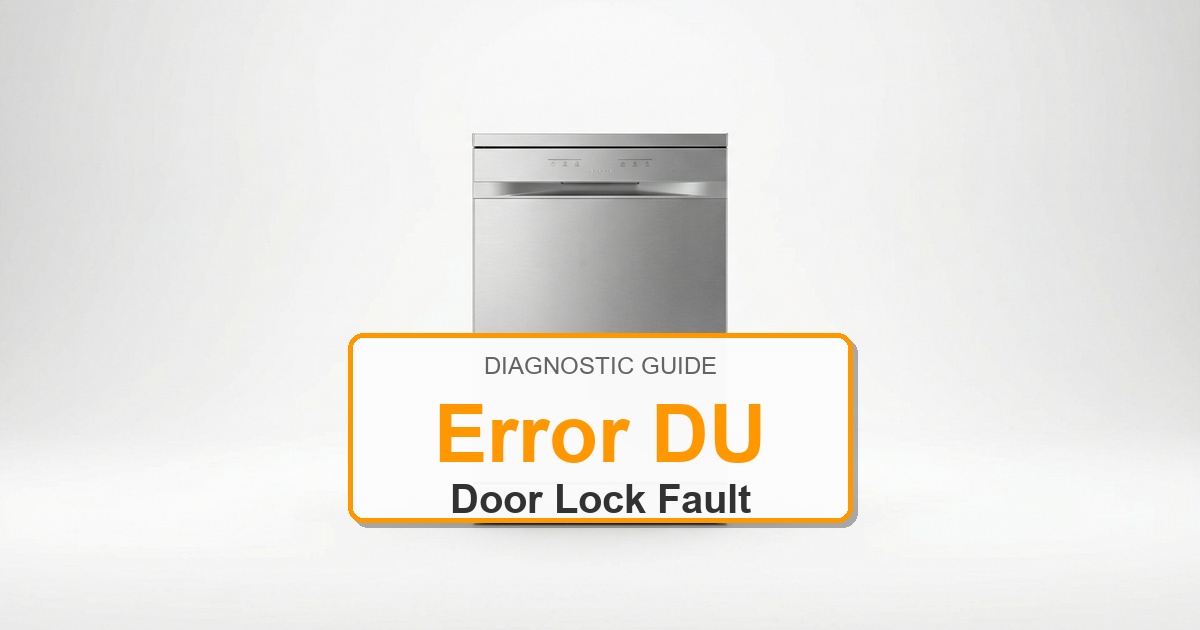 Amana Dishwasher Error DU overlay image