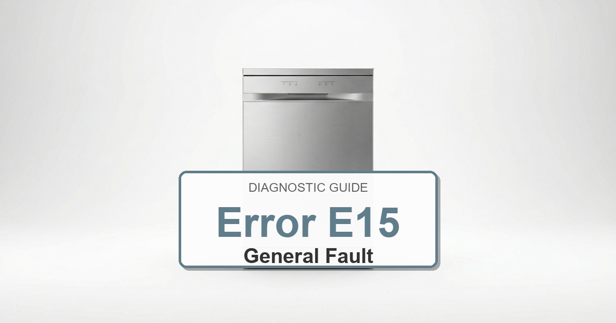 How to Fix Amana Dishwasher Error E15