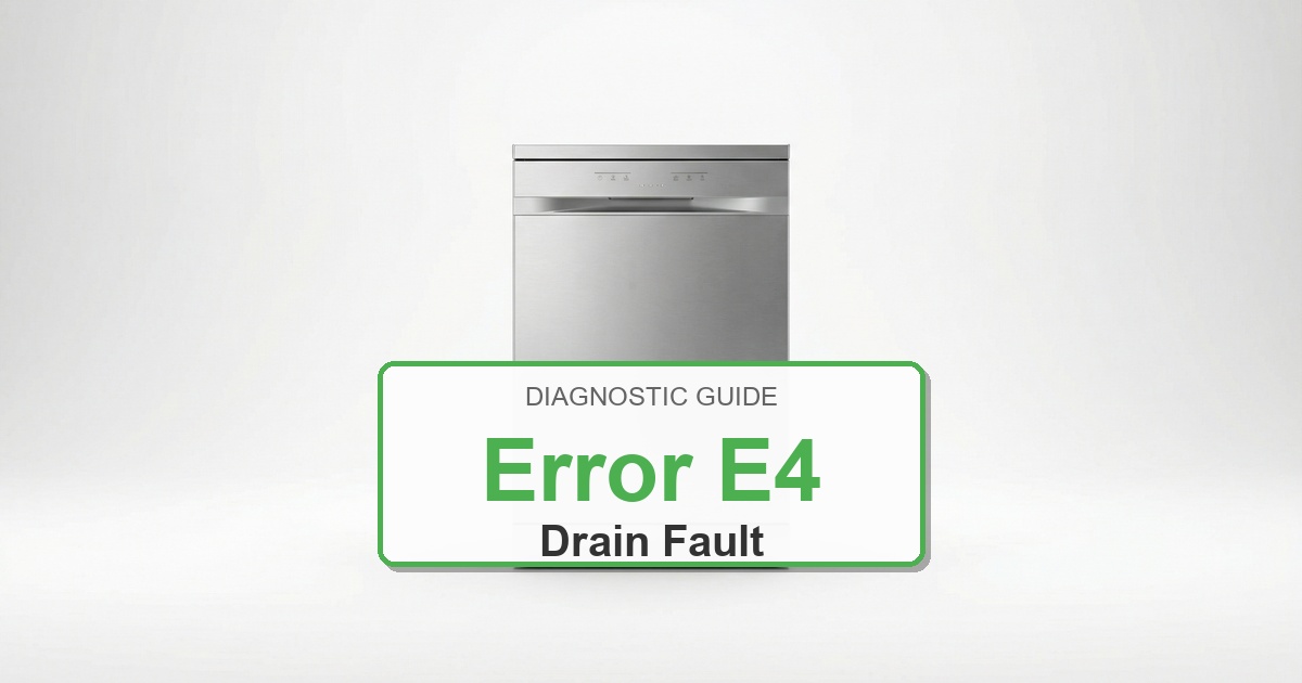 How to Fix Amana Dishwasher Error E4