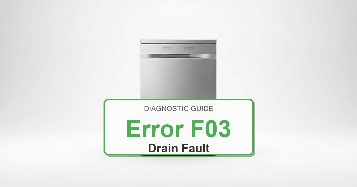 How to Fix Amana Dishwasher Error F03