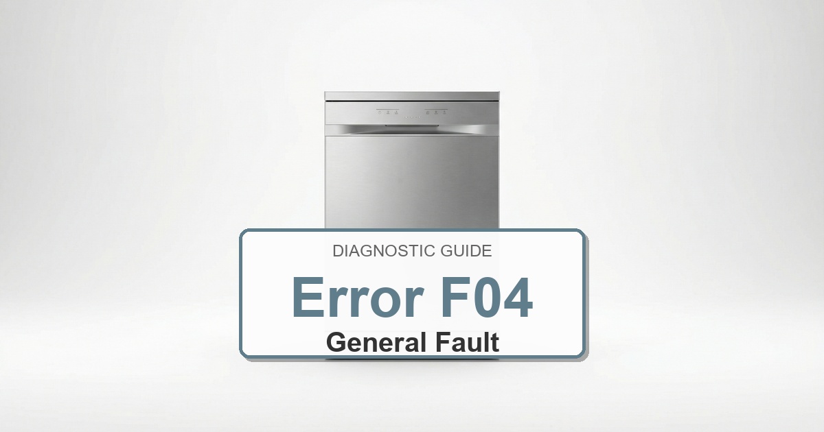 How to Fix Amana Dishwasher Error F04
