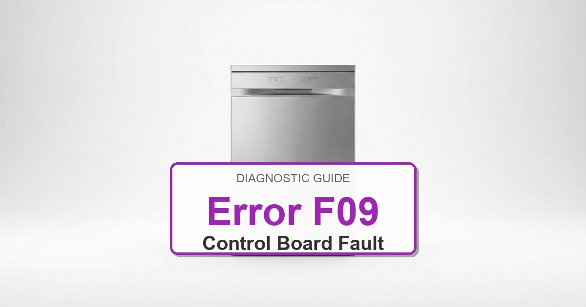 How to Fix Amana Dishwasher Error F09