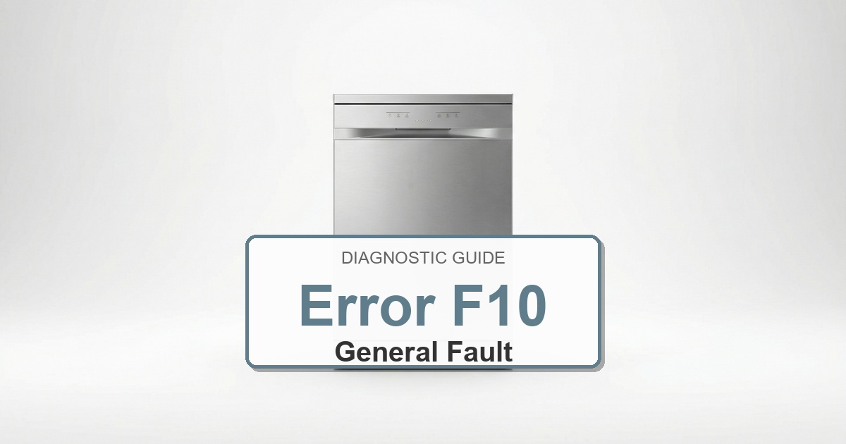 How to Fix Amana Dishwasher Error F10