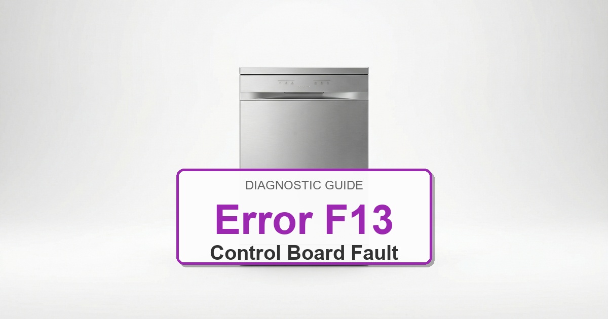 How to Fix Amana Dishwasher Error F13
