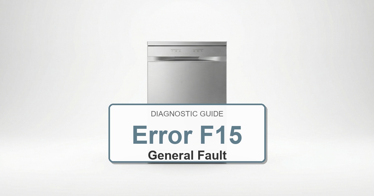 How to Fix Amana Dishwasher Error F15