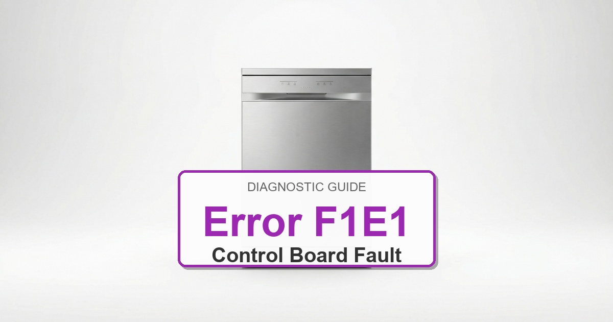 How to Fix Amana Dishwasher Error F1E1