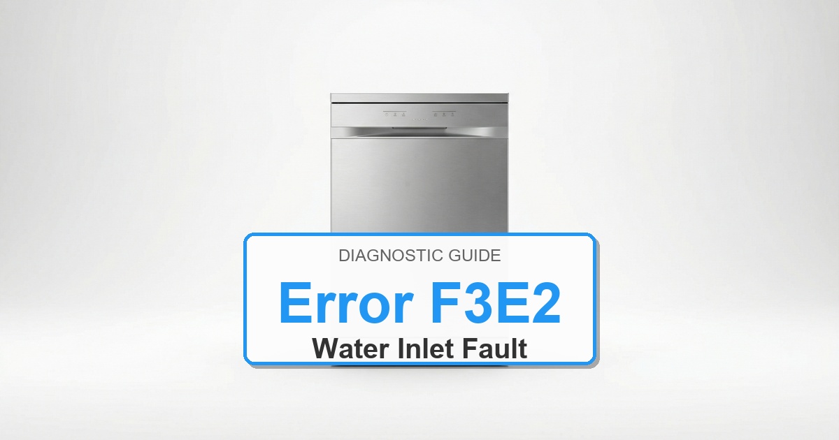 How to Fix Amana Dishwasher Error F3E2