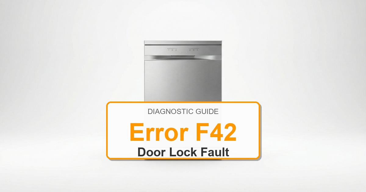 How to Fix Amana Dishwasher Error F42