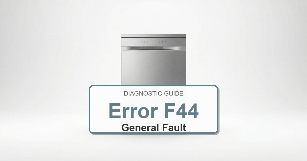 How to Fix Amana Dishwasher Error F44
