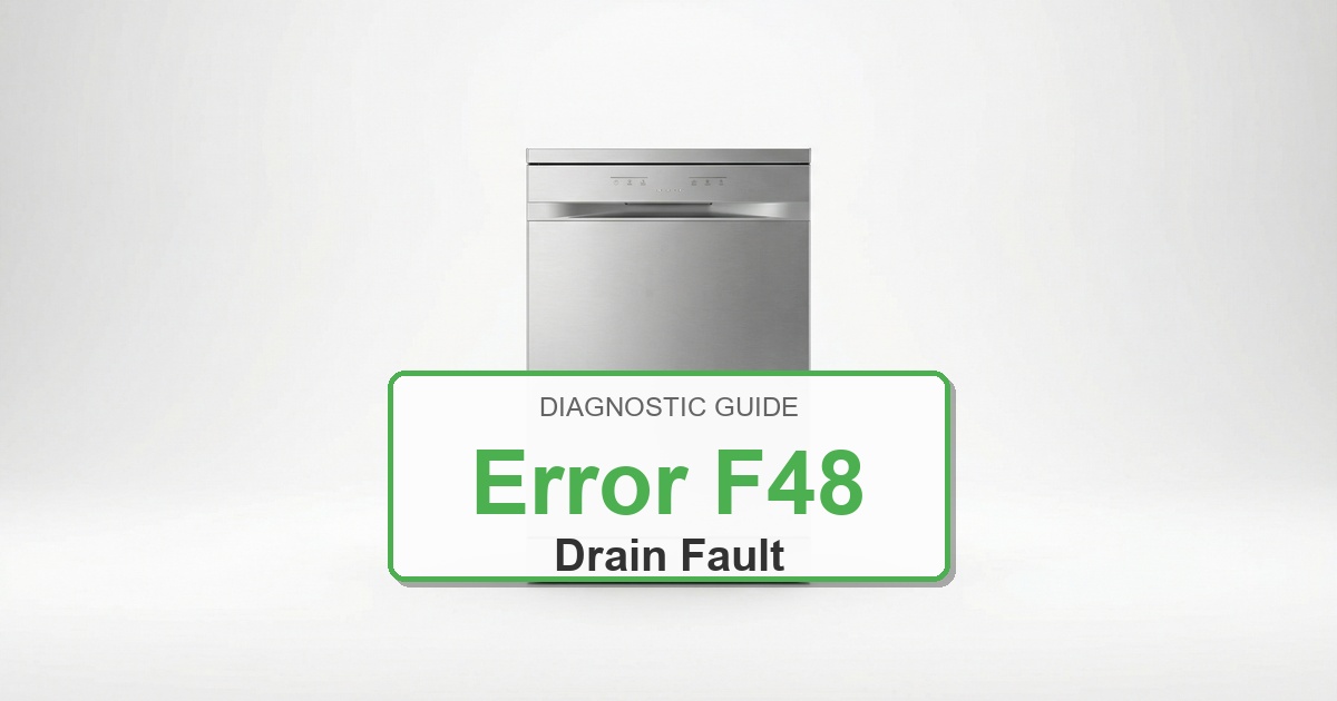 How to Fix Amana Dishwasher Error F48