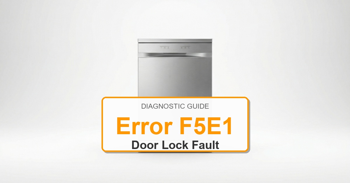 How to Fix Amana Dishwasher Error F5E1