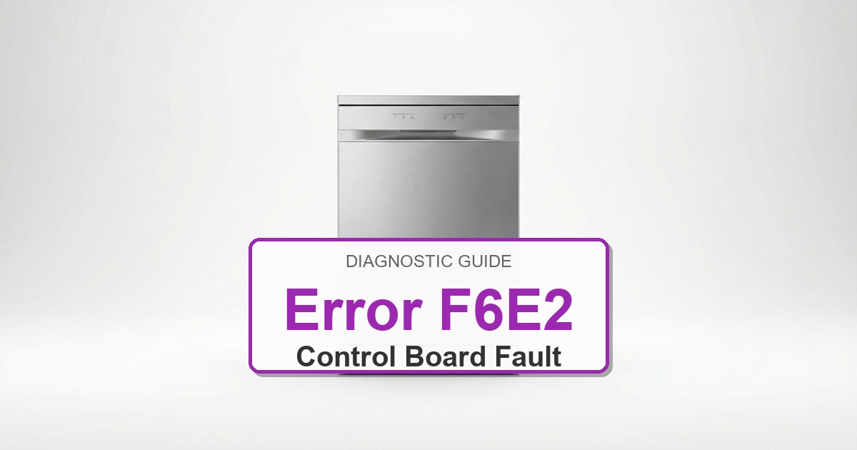 How to Fix Amana Dishwasher Error F6E2