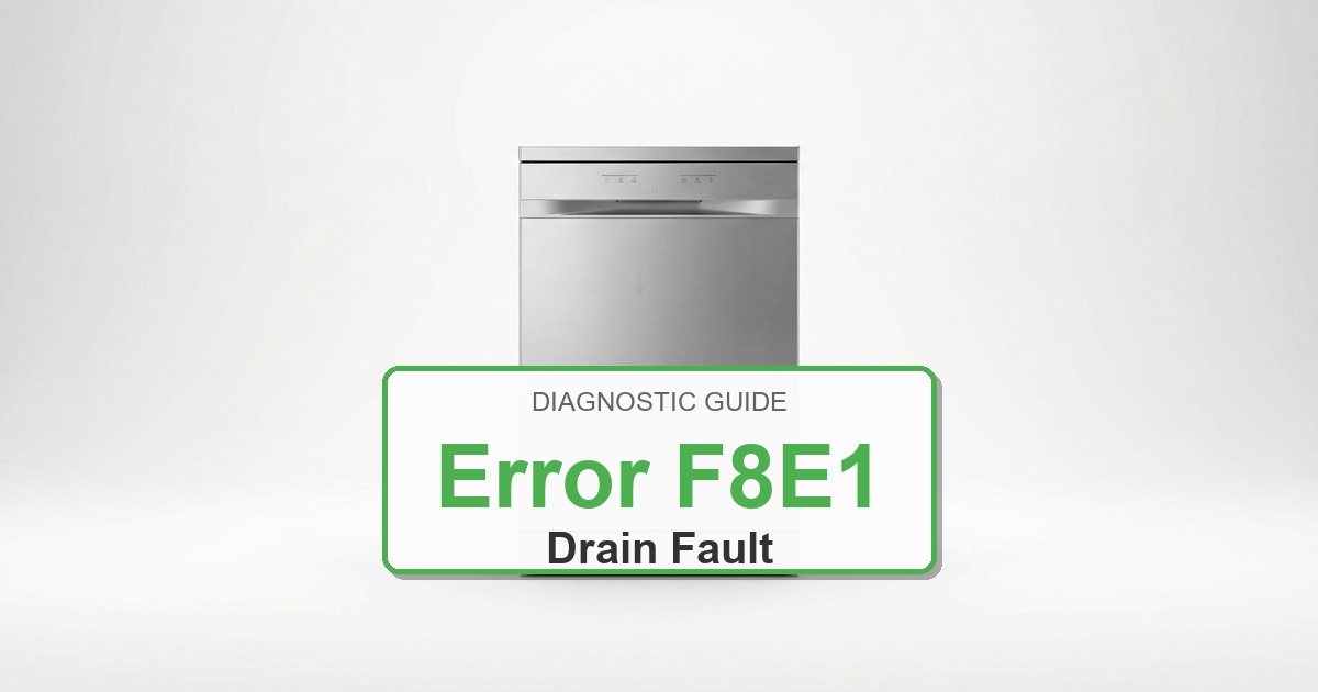 How to Fix Amana Dishwasher Error F8E1