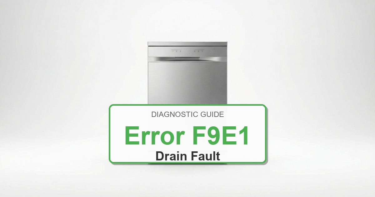 How to Fix Amana Dishwasher Error F9E1