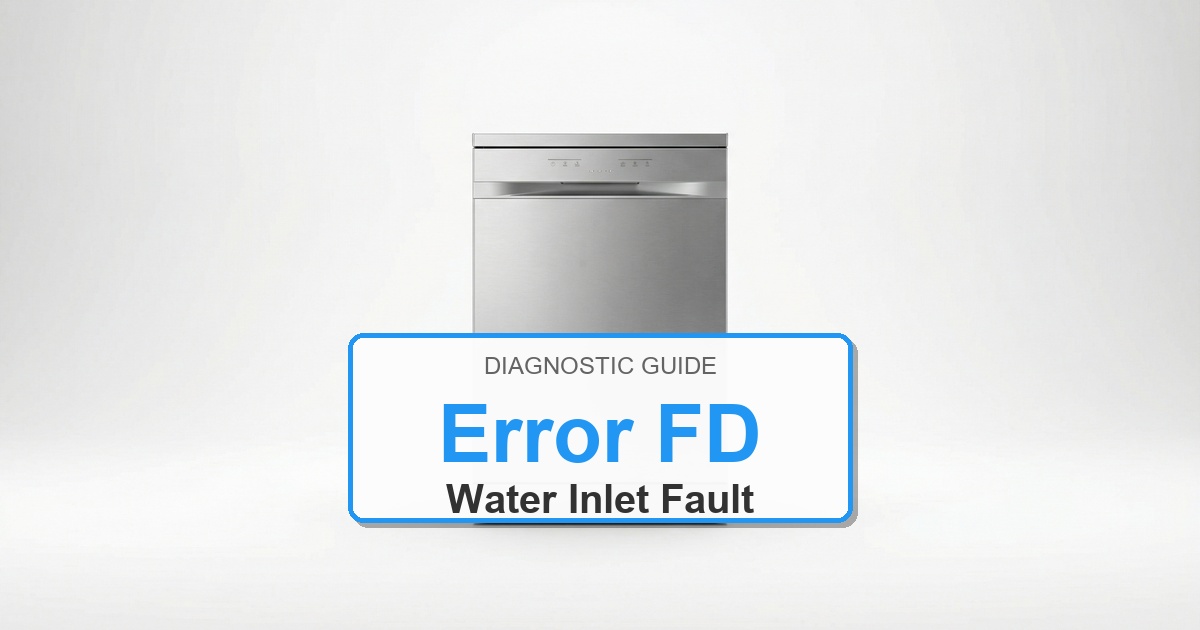 How to Fix Amana Dishwasher Error FD